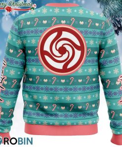 happy dub cast jujutsu kaisen ugly christmas sweater 3 2QVAG