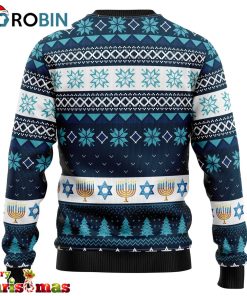 happy hanukkah ugly christmas sweater lover xmas sweater gift 3 vexy35