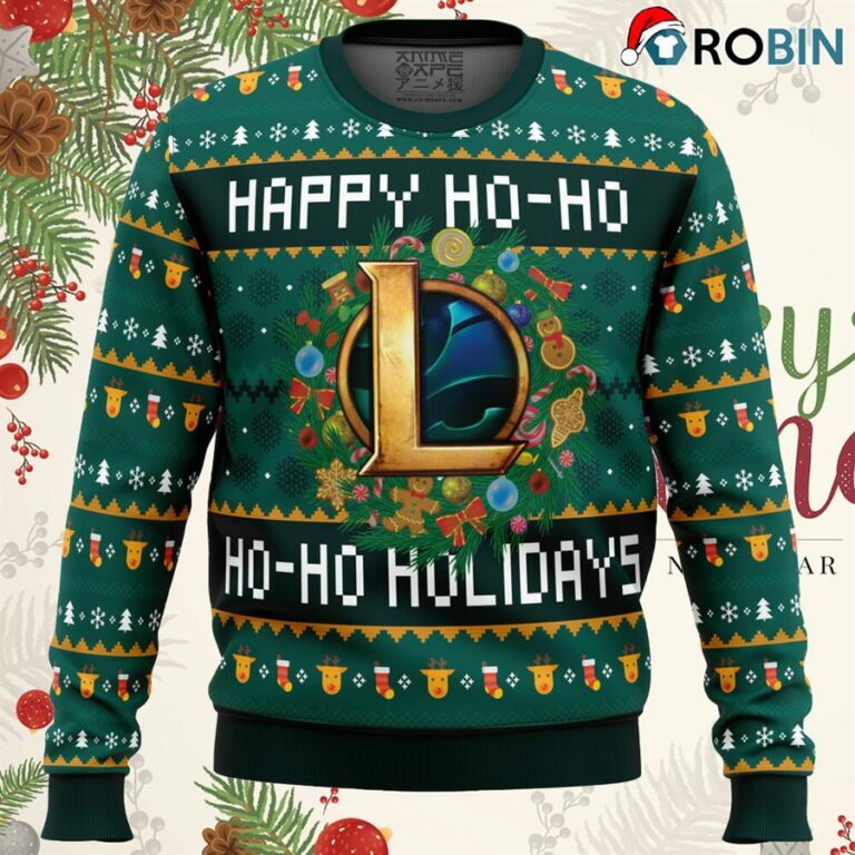 Happy Ho-Ho-Ho Holidays League Of Legends Ugly Christmas Sweatshirt, Sweater