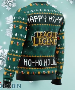 happy ho ho ho holidays league of legends ugly christmas sweater 4 impIn