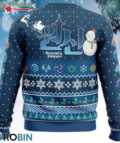 happy holidays genshin impact ugly christmas sweater 3 hHojS