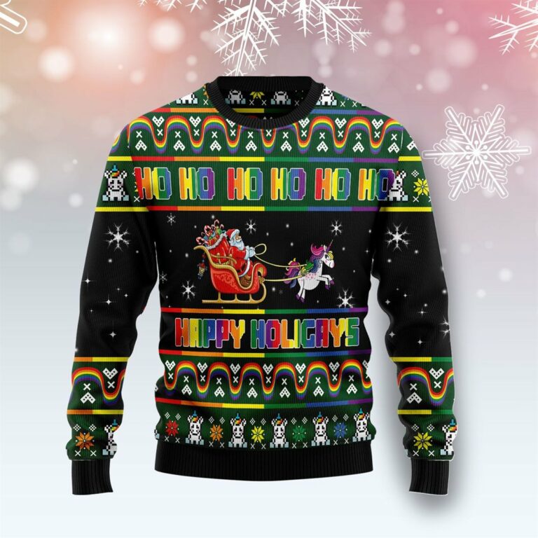Happy Holigays Ugly Sweatshirt, Sweater