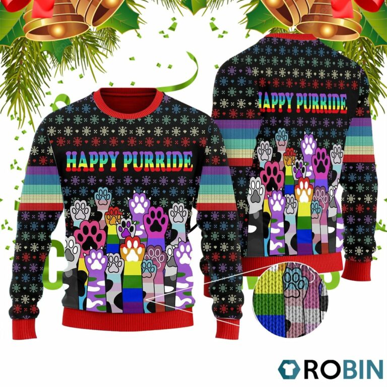 Happy Purride Ugly Christmas Sweater RB3275