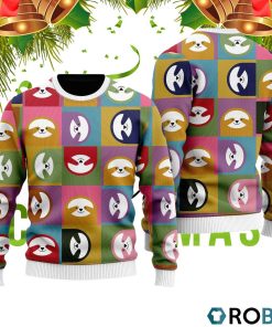Happy Sloth Ugly Christmas Sweater RB2024