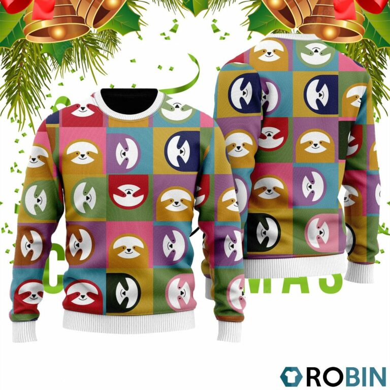 Happy Sloth Ugly Christmas Sweater RB2024