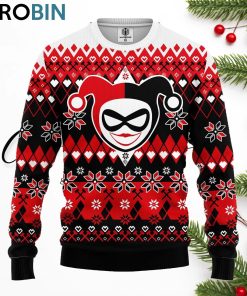 harley queen suicide squad ugly christmas sweater 1 mhvtzc