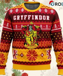 Harry Potter Gryffindor House Ugly Christmas Sweatshirt, Sweater