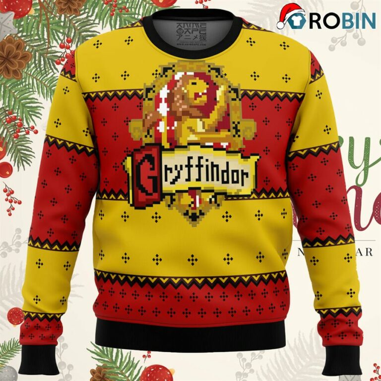 Harry Potter Gryffindor Ugly Christmas Sweatshirt, Sweater