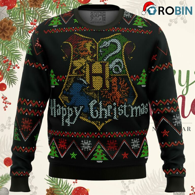 Harry Potter Happy Christmas Ugly Christmas Sweatshirt, Sweater