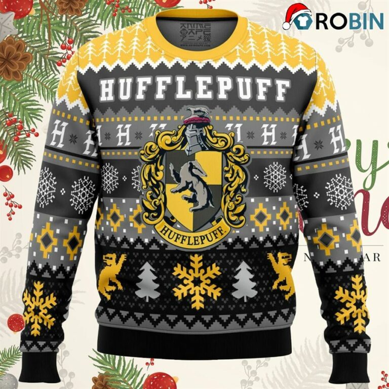 Harry Potter Hufflepuff House Ugly Christmas Sweater