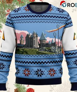 Harry Potter Retro Hogwarts Ugly Christmas Sweatshirt, Sweater