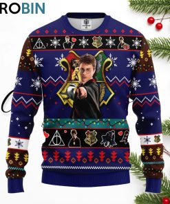 harry potter ugly christmas sweater blue 1 fph9hr