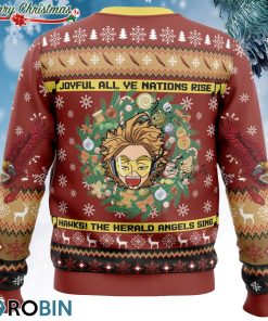hawks singing christmas song my hero academia ugly christmas sweater 3 GFFKO