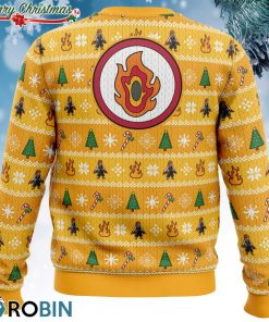 heart ablaze rengoku demon slayer christmas sweater 3 LM70X