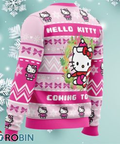 hello kitty is coming to town ugly christmas sweater 4 YVDjU