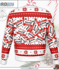 Hello My Name Is Karen Ugly Christmas Sweater