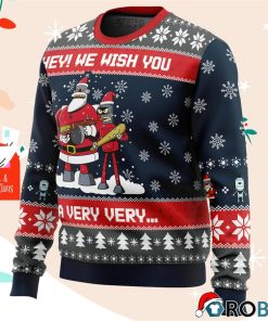 Hey! We Wish You A Futurama Ugly Christmas Sweatshirt, Sweater