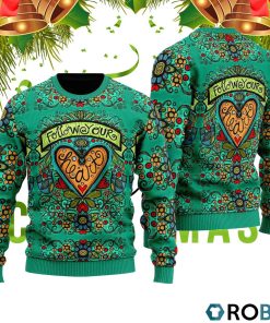 Hippie Follow Your Heart 3D Print Ugly Christmas Sweater RB2077