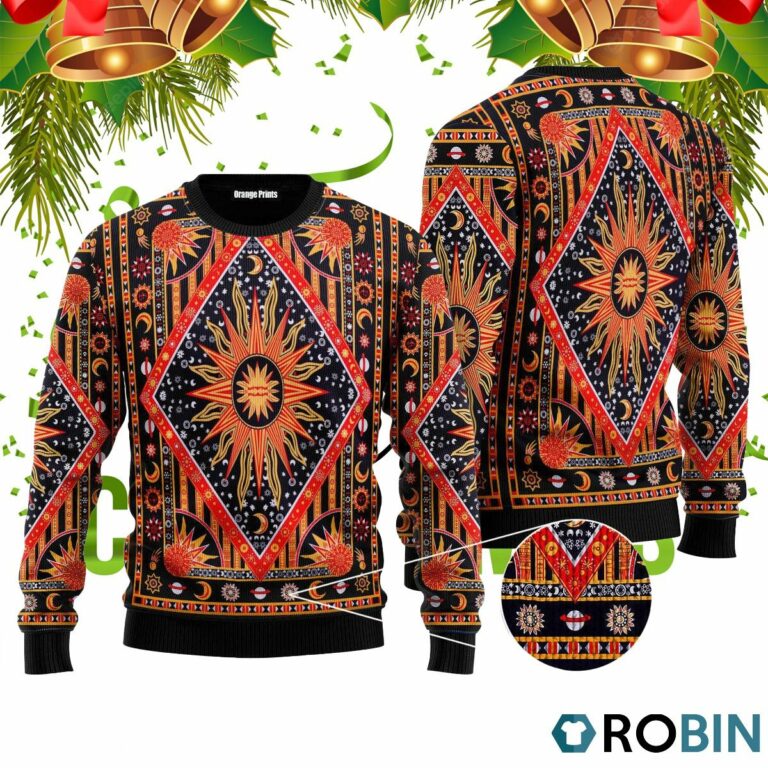 Hippie Style Ugly Christmas Sweater RB4072