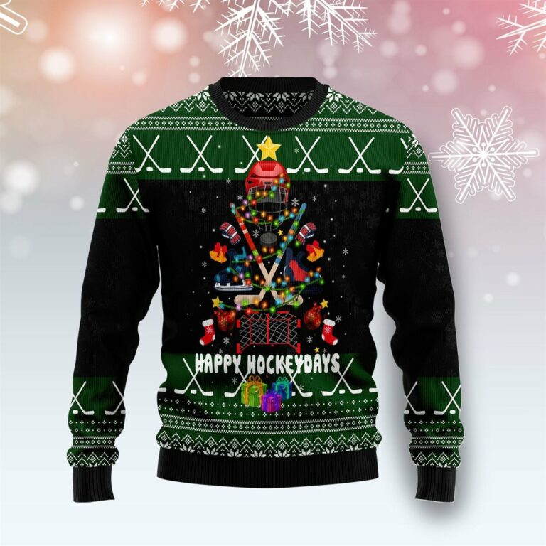 Hockey Christmas Ugly Sweatshirt, Sweater