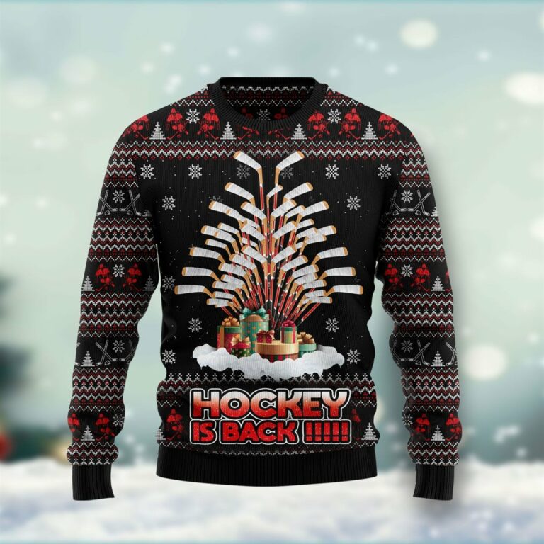Hockey Is Back Ugly Sweatshirt, Sweater