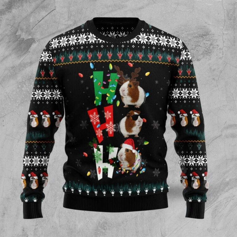 Hohoho Guinea Pig Ugly Sweatshirt, Sweater