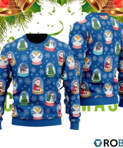 Holly Jolly Merry And Bright Pattern Ugly Christmas Sweater RB2432