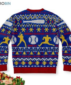 Home Run Baseball Uniform Ugly Christmas Sweater