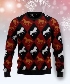 Horse Love Ugly Sweatshirt, Sweater