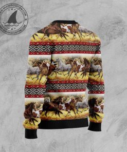 Horse Native American Pattern Ugly Sweatshirt, Sweater
