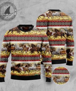 horse native american pattern ugly sweatshirt sweater 3 fzkixj