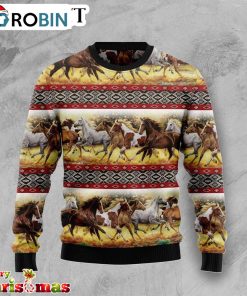 Horse Native American Ugly Christmas Sweater – Best Xmas Gift