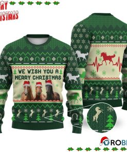 Horses We Wish You A Merry Christmas Ugly Sweatshirt, Sweater Horses We Wish You A Merry Christmas Ugly Sweatshirt, Sweater