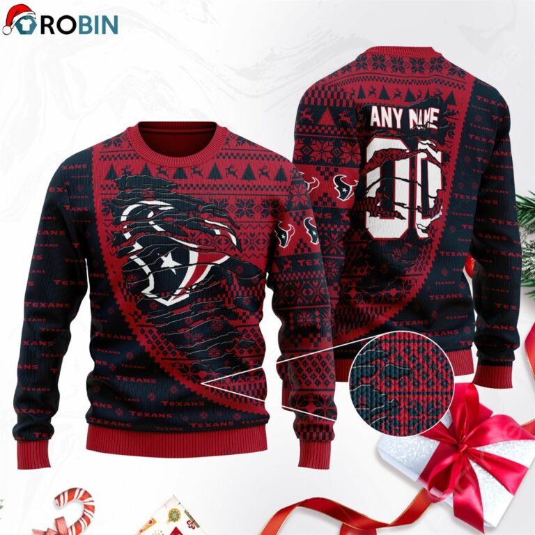 Houston Texans Football Ugly Christmas Sweater, Sweatshirt SWT135