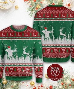 Hunting Deer Ugly Christmas Sweater RB4879
