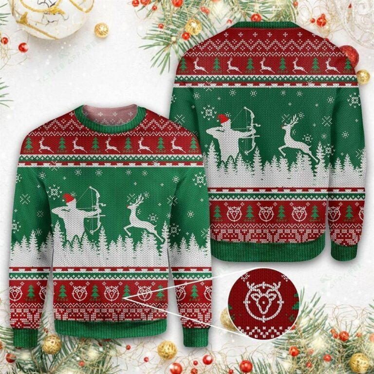 Hunting Deer Ugly Christmas Sweater RB4879