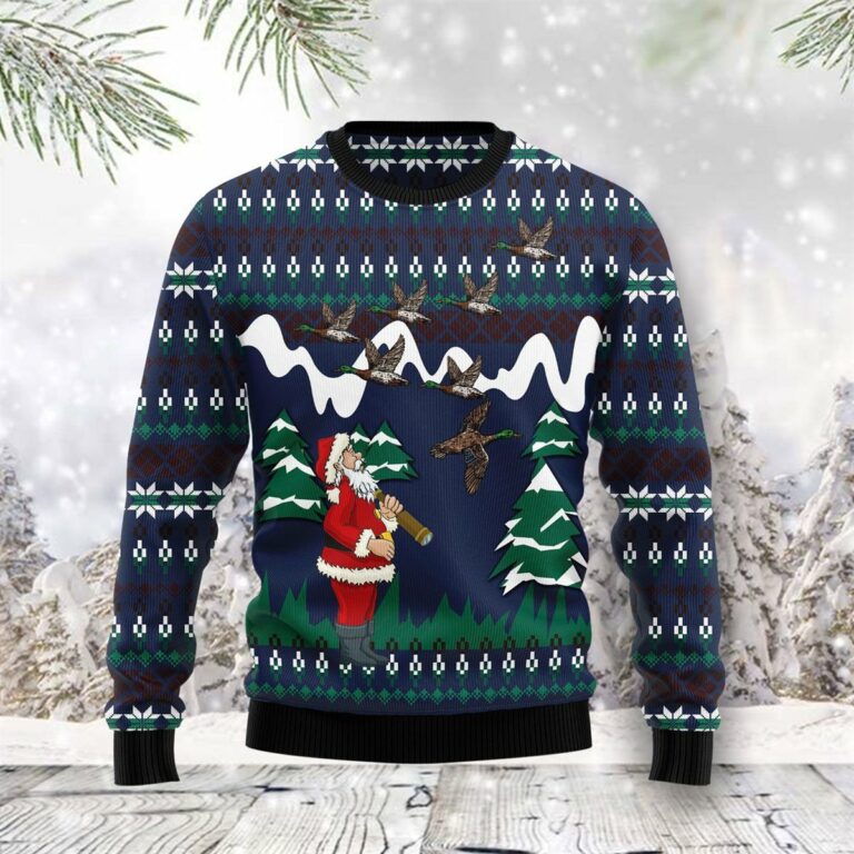 Hunting Duck Ugly Sweatshirt, Sweater