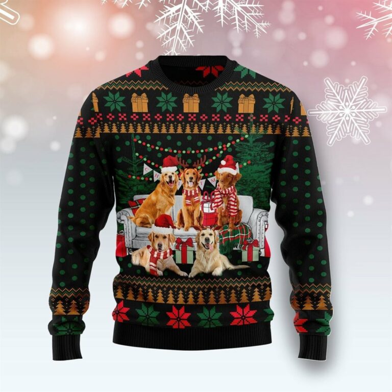 I Am Ready For Christmas Golden Retriever Ugly Sweatshirt, Sweater
