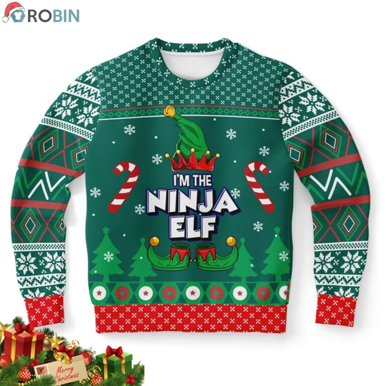 I Am The Ninja Elf Ugly Christmas Sweater