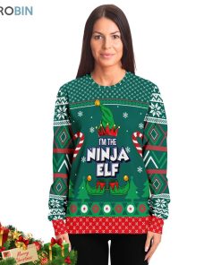 i am the ninja elf ugly christmas sweater 3 yiixwc