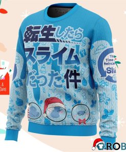 i got slimy that time i got reincarnated as a slime christmas sweater 2 koBtT