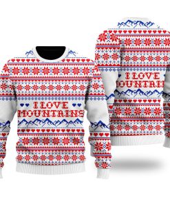 i love mountains pattern ugly sweatshirt sweater 1 cxtmbe