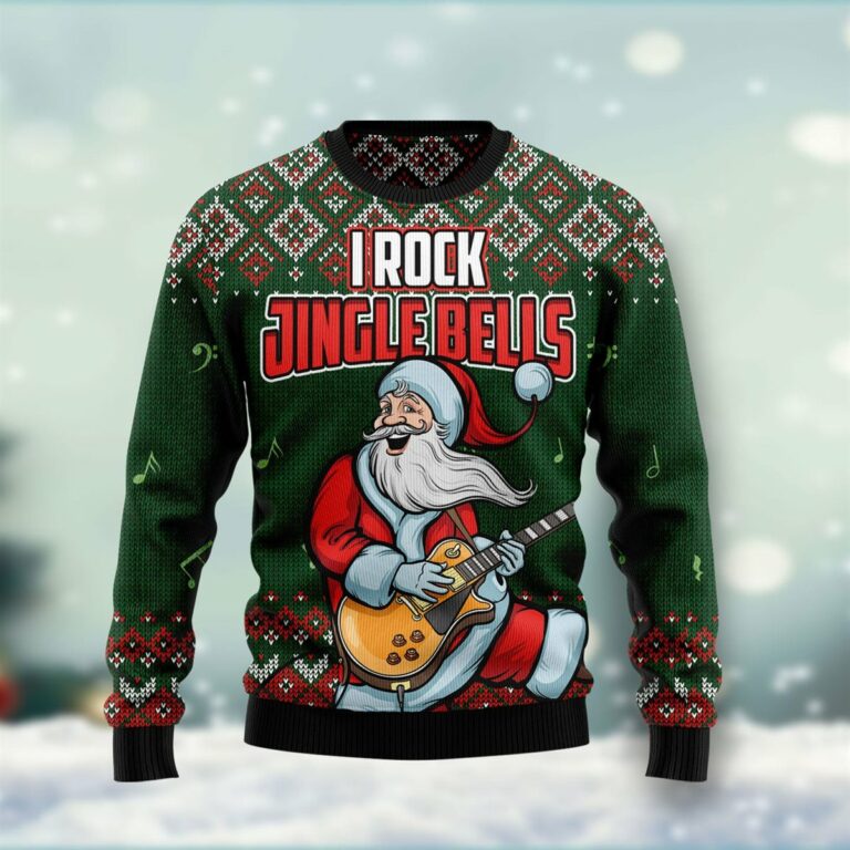 I rock Jingle Bells Ugly Sweatshirt, Sweater