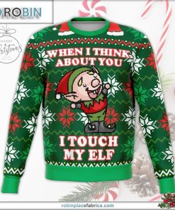 i touch my elf offensive ugly christmas sweater 101 jiWlA