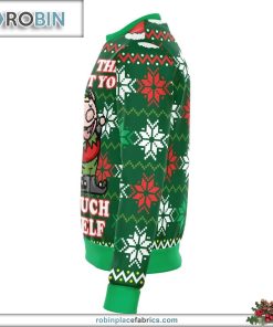 i touch my elf offensive ugly christmas sweater 379 FBn9k
