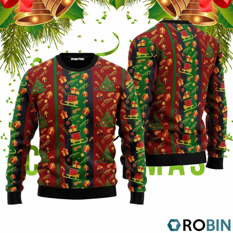 I Want A Huge Gift For Christmas Pattern 3D Print Ugly Christmas Sweater RB2454
