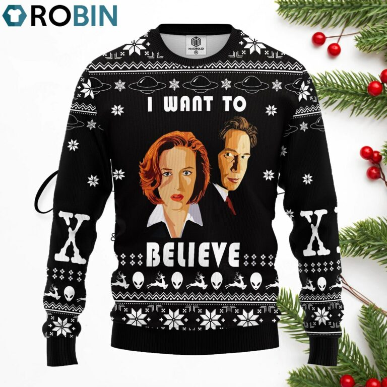 I Want To Believe Ugly Christmas Sweater