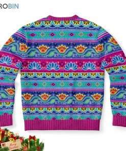 I Will Be For Christmas Om Sign Ugly Christmas Sweater