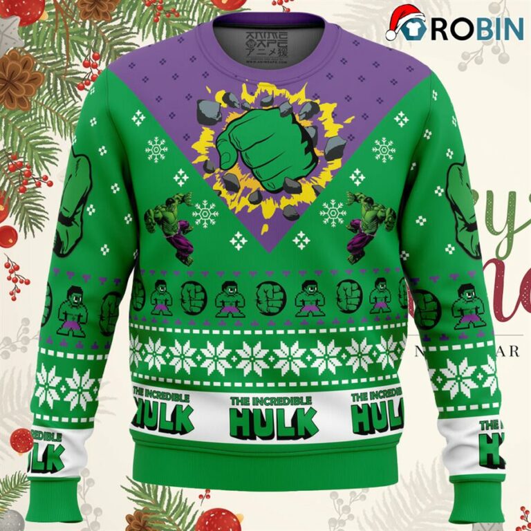 I’m Always Angry The Incredible Hulk Marvel Ugly Christmas Sweatshirt, Sweater