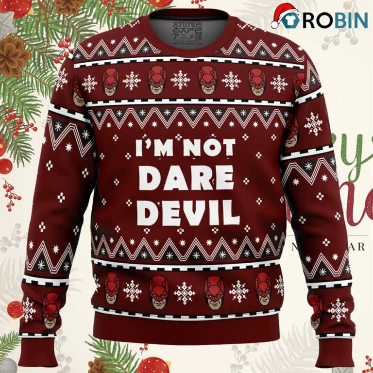 I’m Not Daredevil Marvel Ugly Christmas Sweatshirt, Sweater